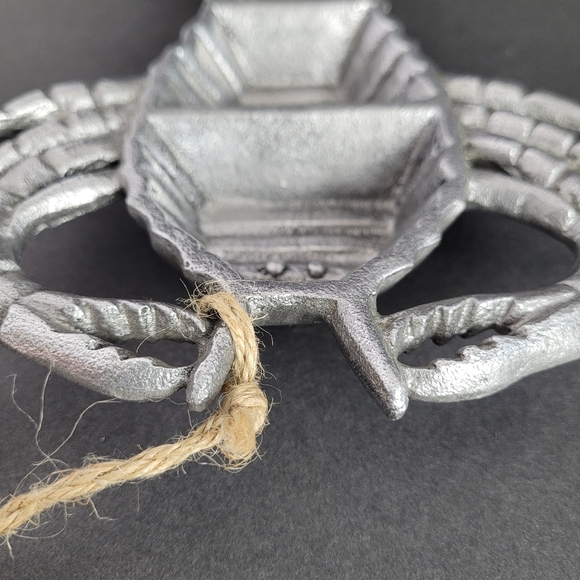 Tommy Bahama Lobster Shaped 3 Section Metal Dish Serving Candy NEW with flaw - Picture 10 of 11